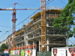 Rana faza gradnje HoTo tornja na mjestu bivše Tvornice dječje obuće na Savskoj cesti [GP 2003.]